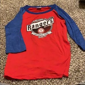Texas Rangers 3/4 sleeve tee